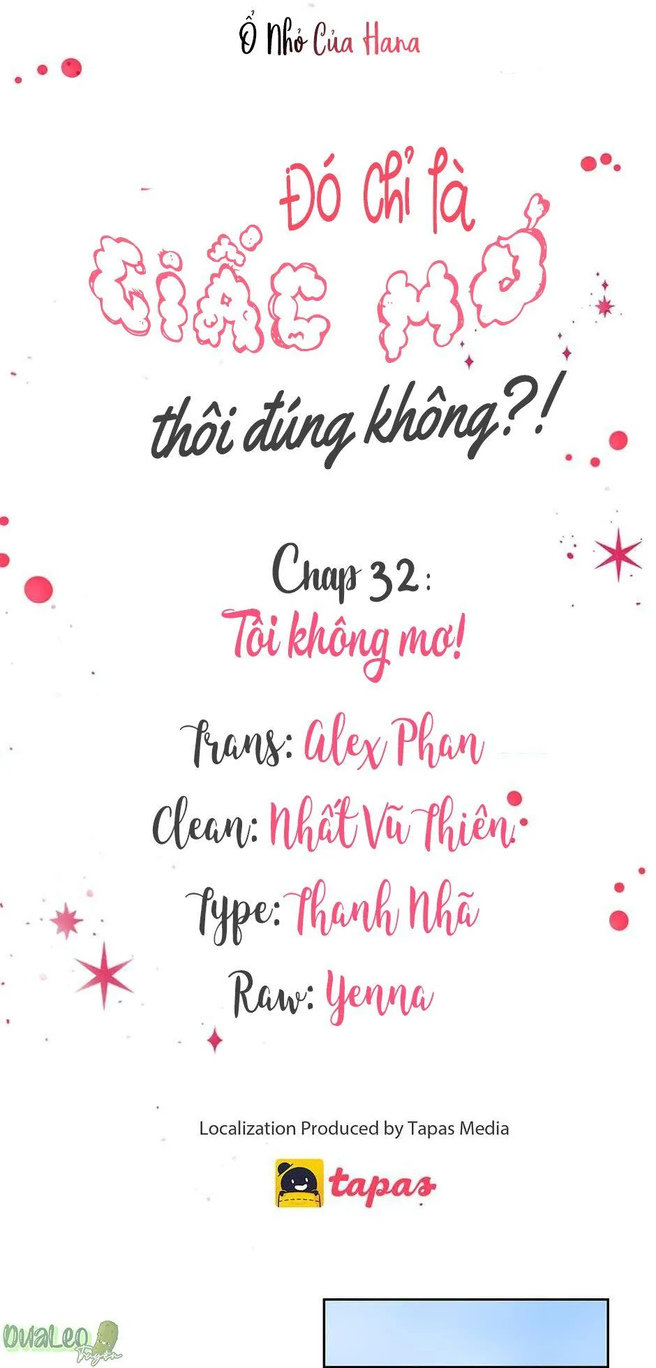 Chỉ Là Giấc Mơ Thôi Phải Không? Chapter 32 Trang 30