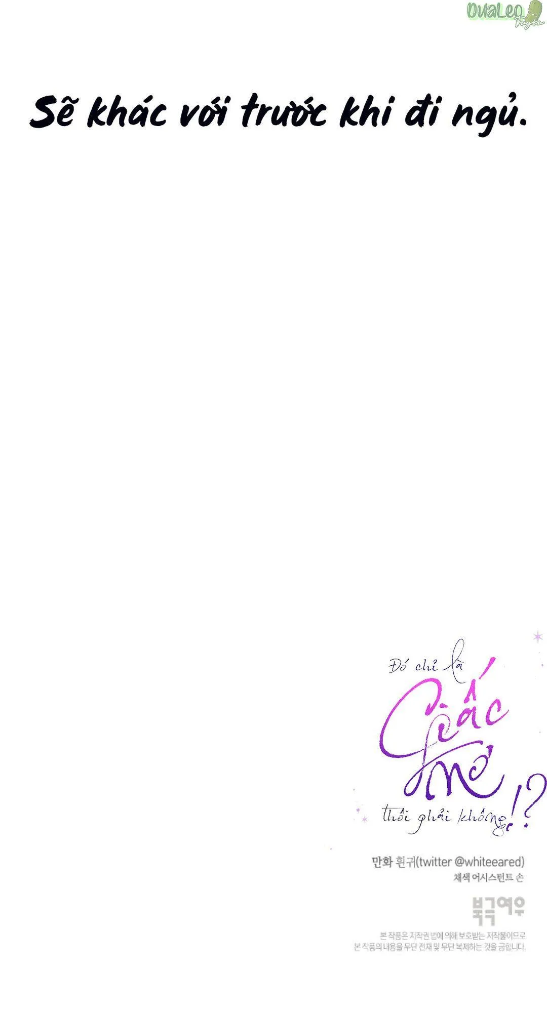 Chỉ Là Giấc Mơ Thôi Phải Không? Chapter 47 Trang 54