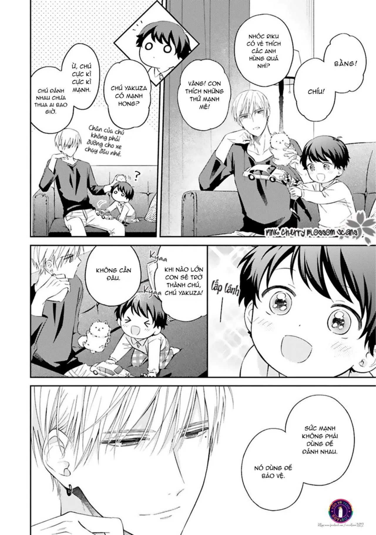 Omega Thân Thiện Yêu Trẻ Nhỏ Và Bạo Chúa Yakuza (END) Chapter 3 Trang 6