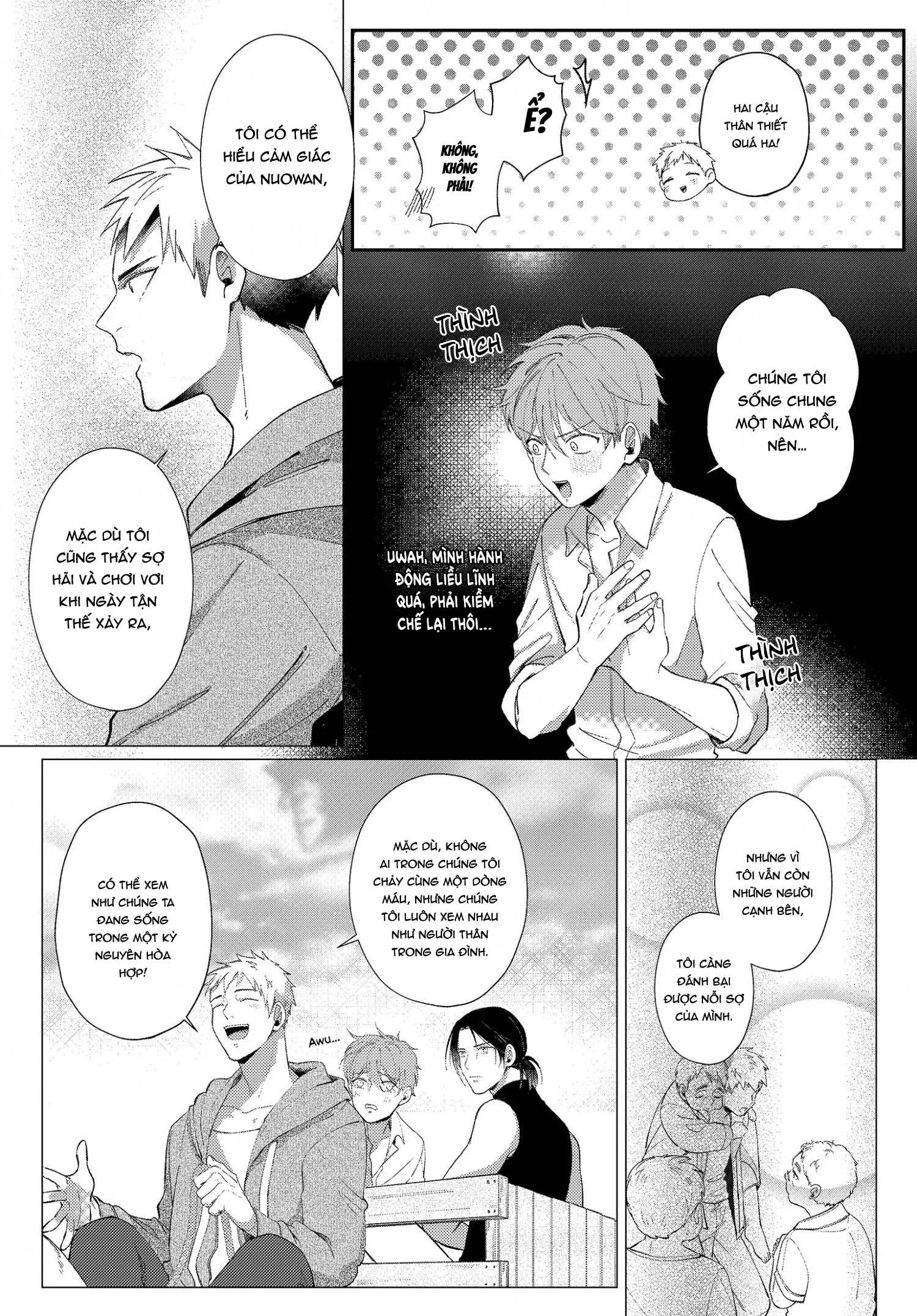 Vào ngày tận thế, tôi vẫn muốn được bên cậu Chapter 3 Trang 12