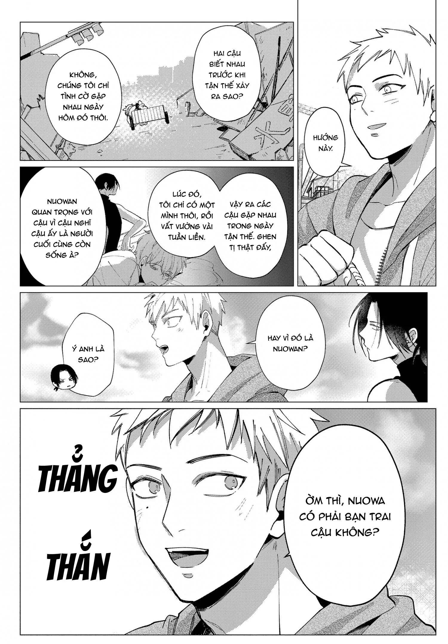 Vào ngày tận thế, tôi vẫn muốn được bên cậu Chapter 3 Trang 25