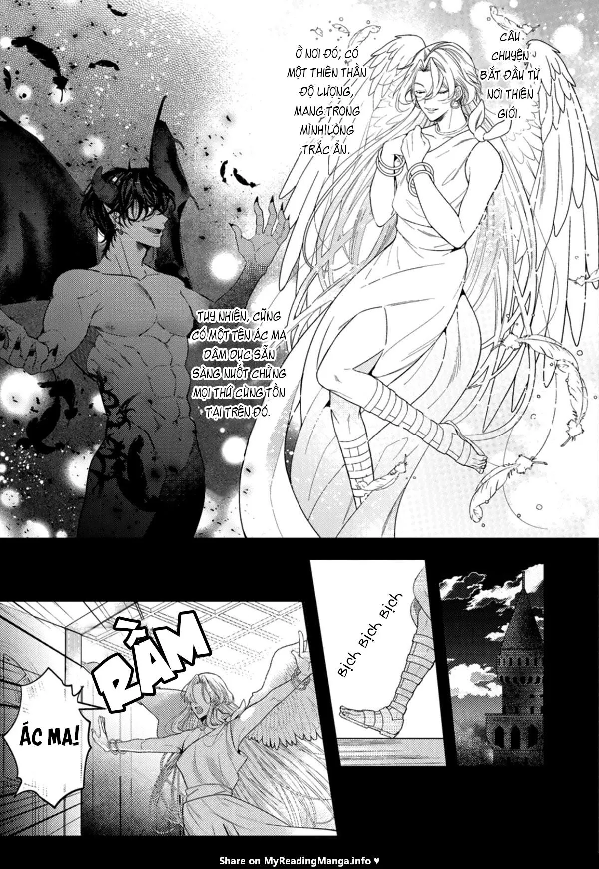 Ác quỹ không muốn sống cùng thiên thần Chapter 1 Trang 7