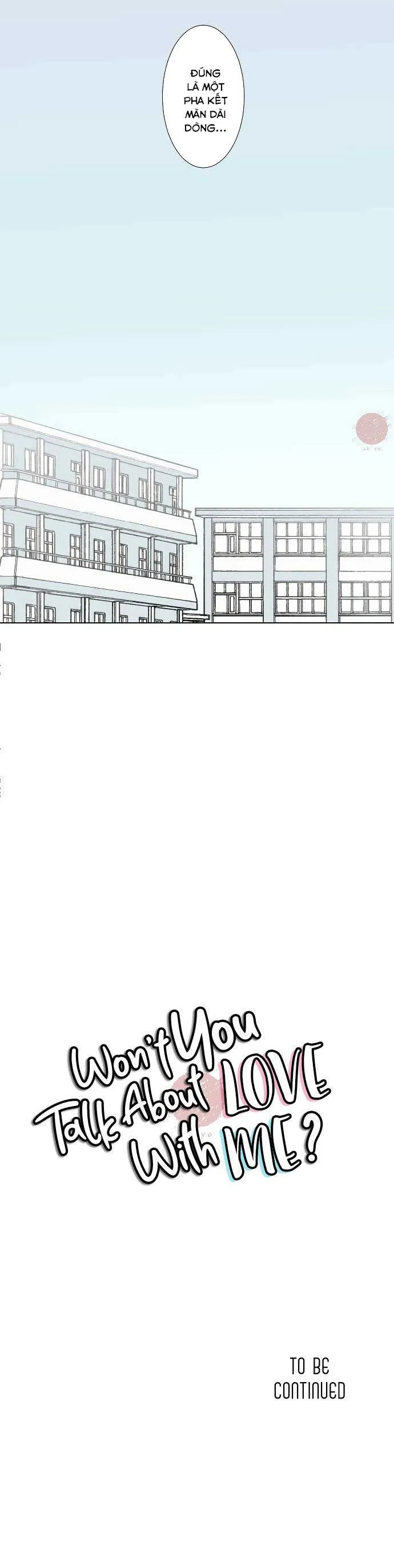 CẬU SẼ KHÔNG NÓI CHUYỆN YÊU ĐƯƠNG VỚI TÔI CHỨ Chapter 2 Trang 36